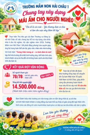 Lời cảm ơn  sự Chung tay xây dựng nhà cho người nghèo