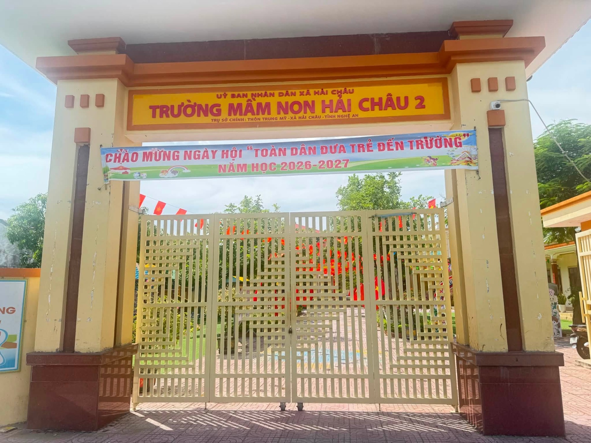 THÔNG BÁO ĐỊA CHỈ TRƯỜNG MẦM NON HẢI CHÂU 2